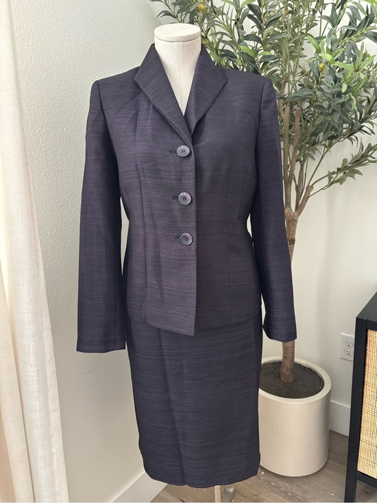 Kasper Dresses & Skirts - Women's Kasper Purple Two-Piece Jacket & Skirt Set